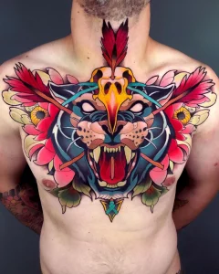 Chest tattoos for men 21 ideas