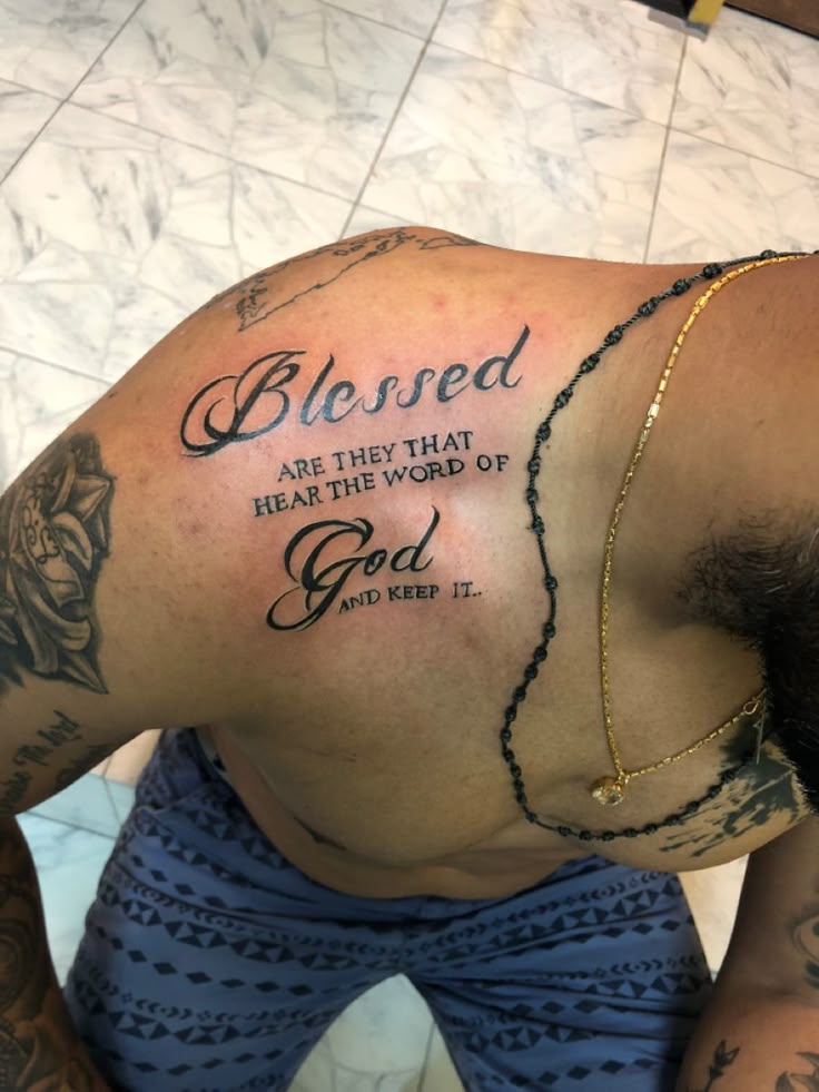 27 Blessed Tattoo: Powerful Designs That Speak of Faith and Gratitude
