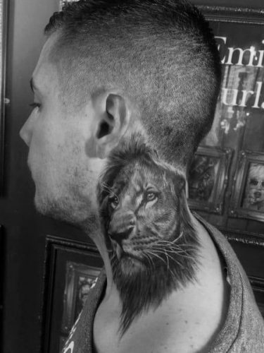 Neck Lion Tattoo: 17 Subtle and Striking Designs