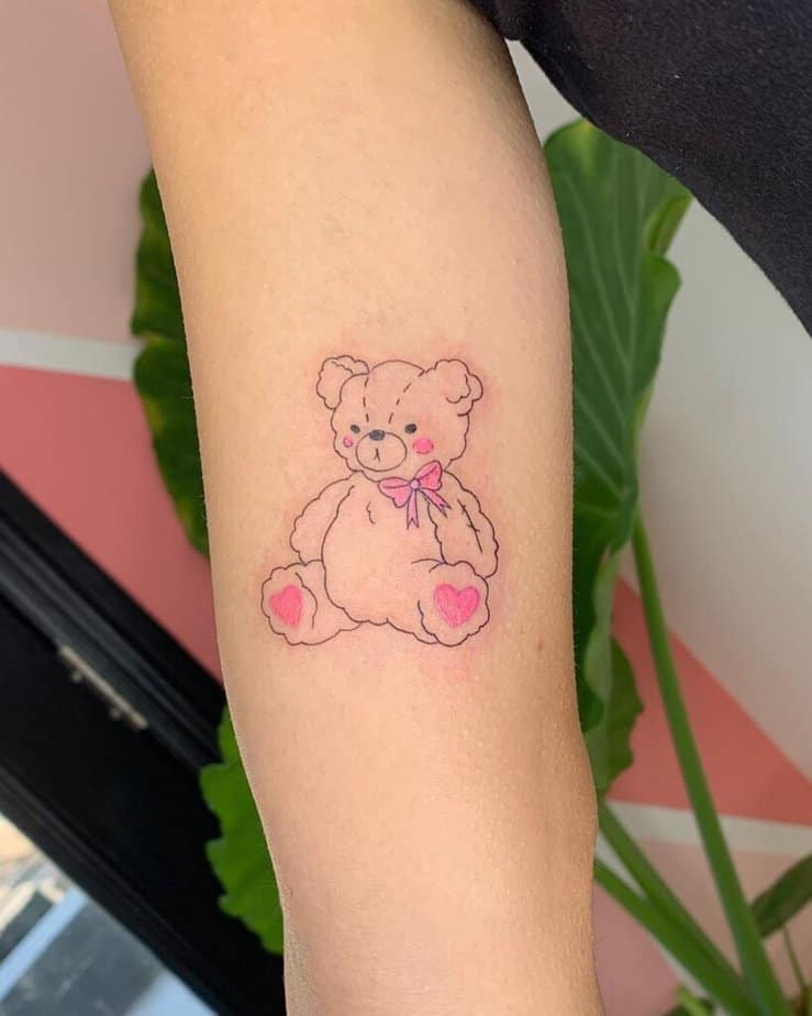 30 Teddy Bear Tattoo Designs Cute, Realistic, Fine Line, Matching, Feminine & Dark Tattoo Ideas