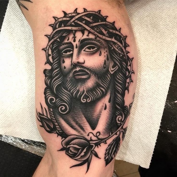 25 Jesus Tattoo Ideas : Sacred Heart, Virgin Mary, Fine Line, Sleeve for Women, Back, Forearm