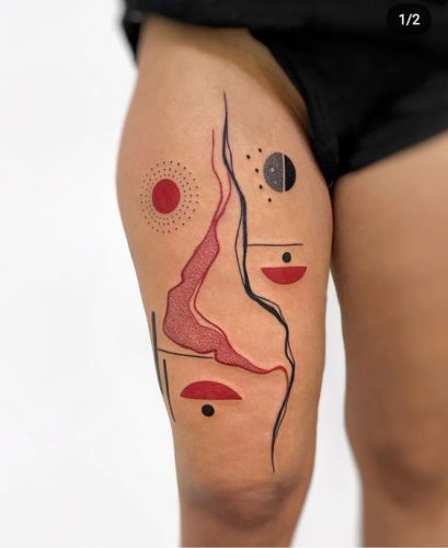 20 Ideas Back of Leg Tattoo Women for