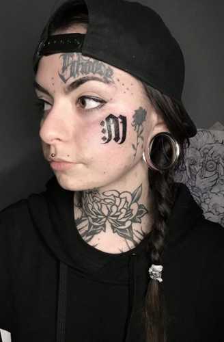 19 Side Face Tattoo Ideas for Women