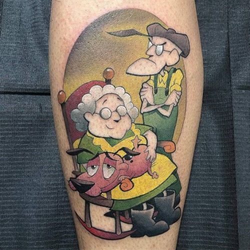 18 Courage the Cowardly Dog Tattoo Ideas