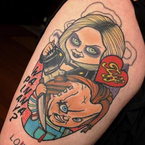19 Chucky Tattoo Ideas: Embrace Fear with Playful Horror Ink