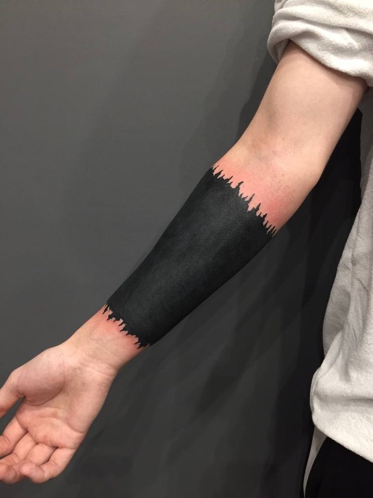 Discover Bold Blackout Tattoo Ideas : Full Sleeve, Geometric, Abstract, with White Ink