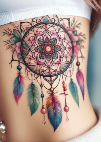 Explore 18 Unique Dreamcatcher Tattoo Designs for  &#8211; Symbolism &#038; Artistic Beauty