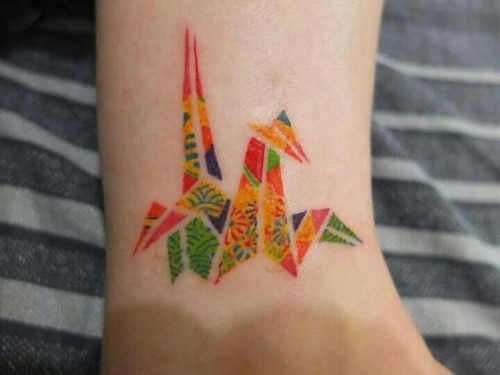 Explore the Art of Paper Folding with 18 Unique Origami Tattoo Ideas for – Creative and Colorful
