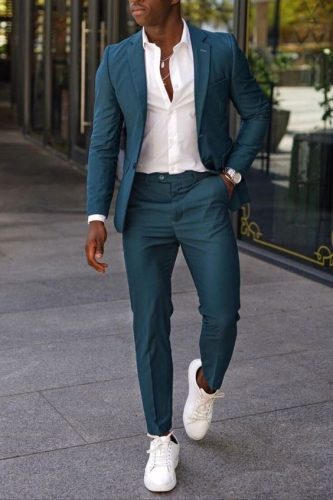 20 Men’s Sneakers with Suits Ideas for