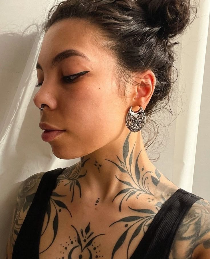 27 Ideas Neck Tattoo : Unique Designs for Men and Women Side, Front, and Nape of Neck Tattoo