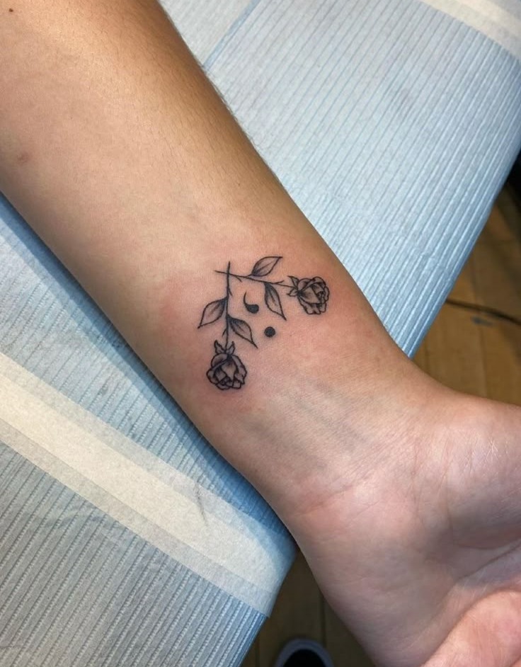 30 Stunning Semicolon Tattoo Ideas for : Minimalist, Butterfly, Floral, Heart & More