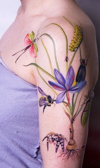 29 Wildflower Tattoo Ideas: Dainty Fine Line, Arm Sleeves, Ankle Wraps, Minimalist Shoulder Designs