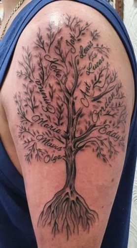 18 Unique Family Tree Tattoo Designs for Men – Ancestry and Heritage Ink Ideas