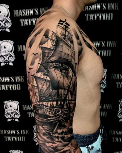 17 Pirate-Themed Tattoo Sleeve Ideas