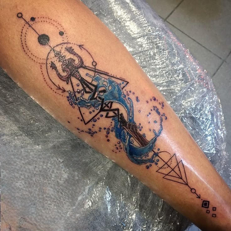 Poseidon Tattoo 26 Ideas : Powerful Greek Mythology Designs for Men Featuring Sleeve