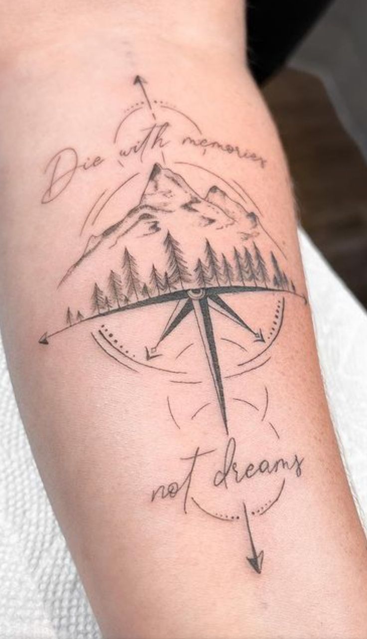 27 Ideas Mountain Tattoo Ideas : Minimalist, Geometric, Fine Line & Sleeve Designs