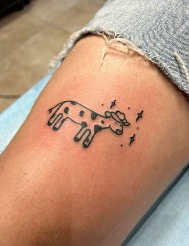 20 Cow Tattoo Small Ideas for