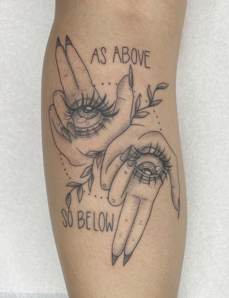 29 As Above, So Below Tattoo Ideas: Striking Ways To Wear A Classic Hermetic Motto