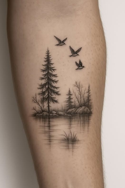 30 Pine Tree Tattoo Ideas: Quiet Symbols of Resilience, Place, and Peace