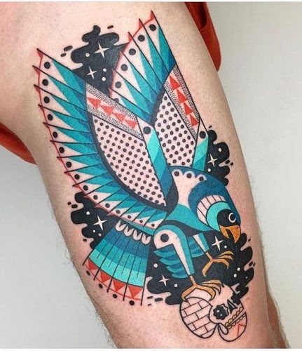 Explore 20 Unique Geometric Animal Tattoos for – From Celestial Wolves to Vibrant Birds