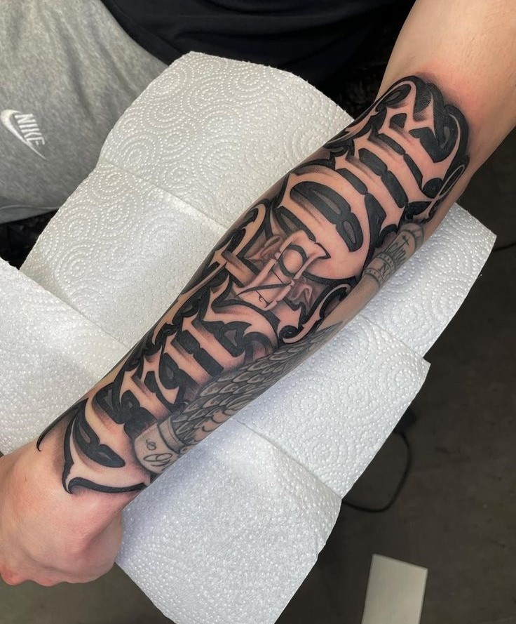 25 Trust No One Tattoo Designs with Lettering, Fonts, Ideas for Men and Women