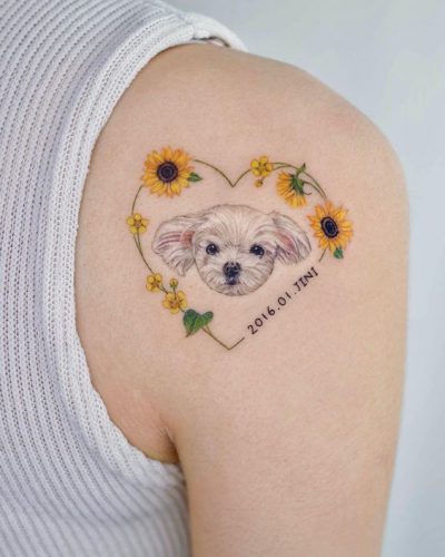 20 Memorial Dog Tattoo Ideas
