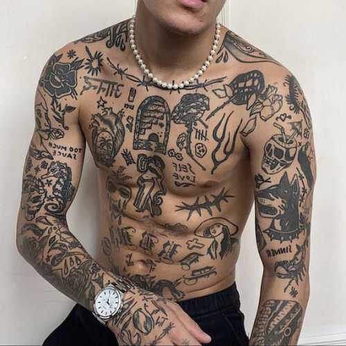 20 Patchwork Tattoo Ideas for Men: Unique and Artistic Ink