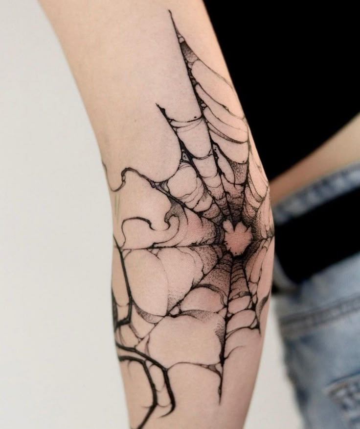 27 Spider Web Tattoo Ideas for Men and Women Shoulder, Full Sleeve, Stencil Designs