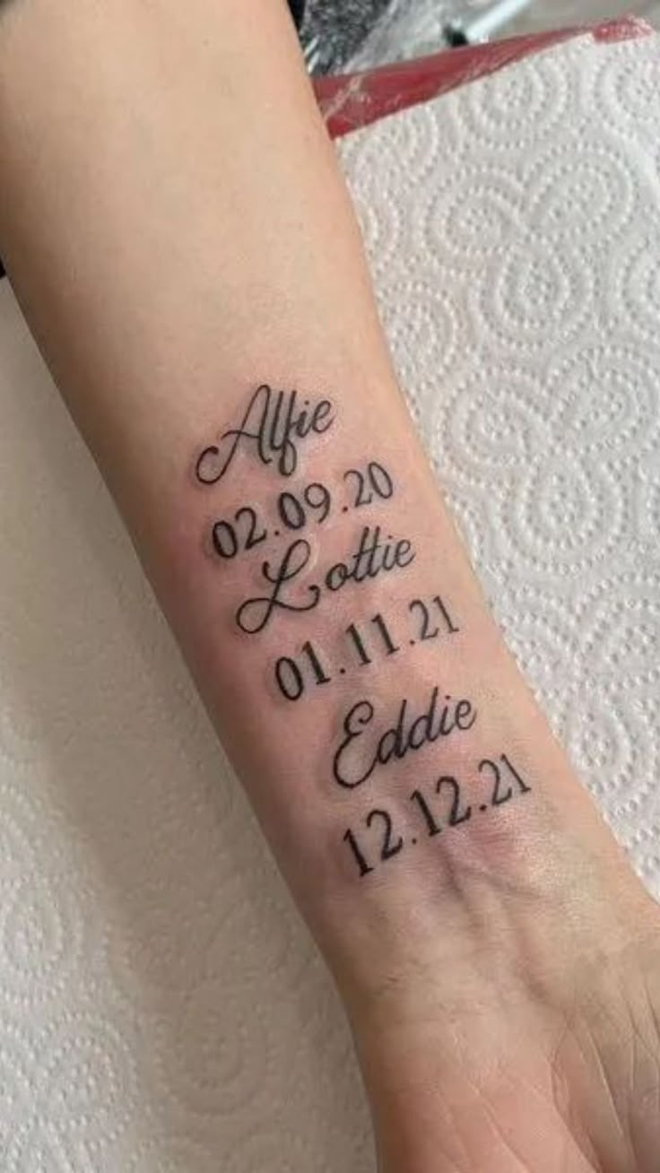 26 Ideas Date Tattoo : Unique Designs That Celebrate Meaningful Moments