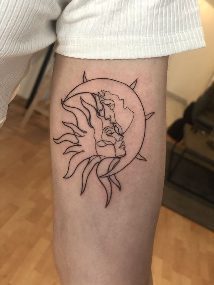 Explore 23 Unique Sun and Moon Tattoo Ideas for : Simple, Minimalist & Matching Designs for All