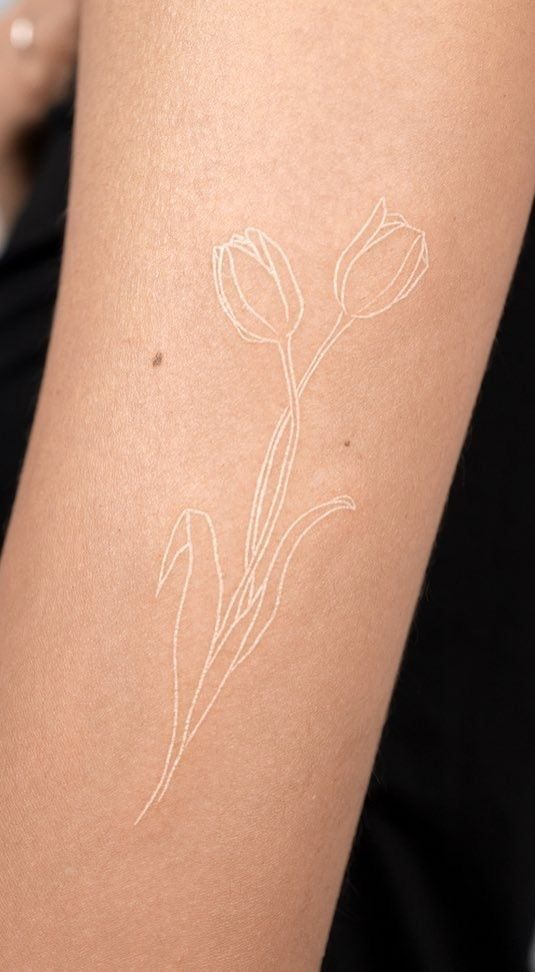 27 White Tattoo Ideas for Women and Men Aesthetic Designs on Dark Skin and More