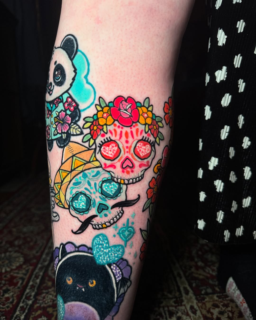 27 Sugar Skull Tattoo Designs for Women and Men Color, Black & White, Tiny