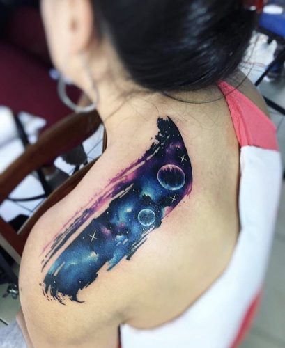 Discover the Best Galaxy Tattoo Designs for : Inspirational Ideas for Cosmic Body Art