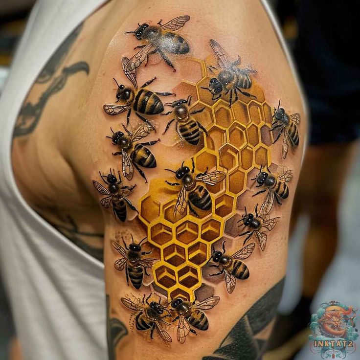 27 Bee Tattoo Ideas for Women & Men: Meaningful Designs from Minimalist & Geometric Styles