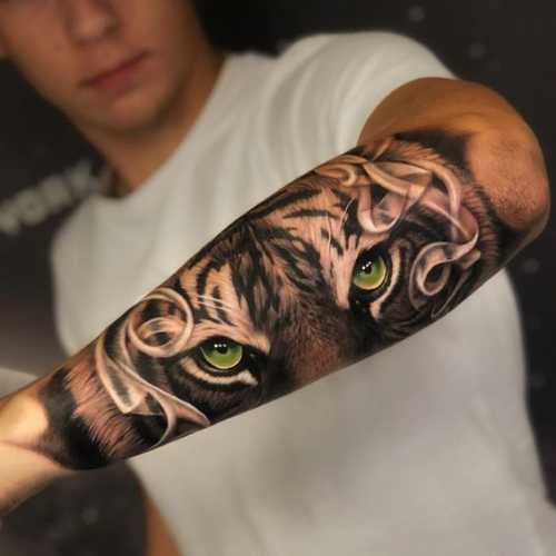 25 Tiger Tattoo on Forearm Ideas