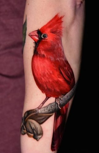17 Red Cardinal Tattoo Ideas