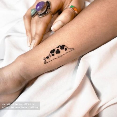 20 Cow Tattoo Small Ideas for