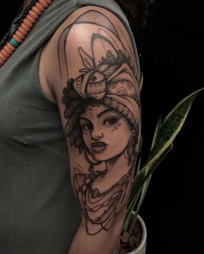 Discover 18 African Queen Tattoo Designs for Empowered Women in