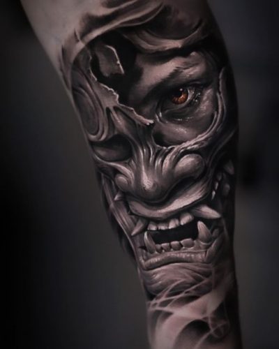 Explore 21 Samurai Mask Tattoo Ideas for : Discover Designs from Fierce to Floral