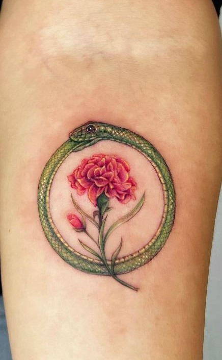 25 Carnation Tattoo Ideas : Traditional Designs for Women, Shoulder, Sleeve, Ankle & More