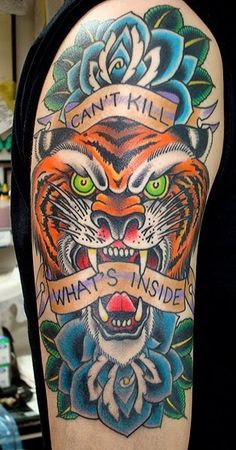 22 Old School Tiger Tattoo Ideas