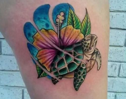21 Sea Turtle Tattoo Design