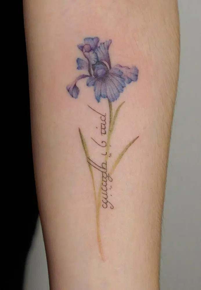 26 February Birth Flower Tattoo: Stunning Designs Inspired by Violets and Iris