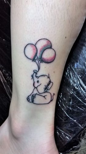 19 Elephant Ankle Tattoos Ideas