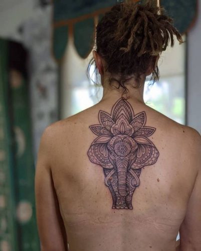 24 Elephant Tattoos on Back Ideas