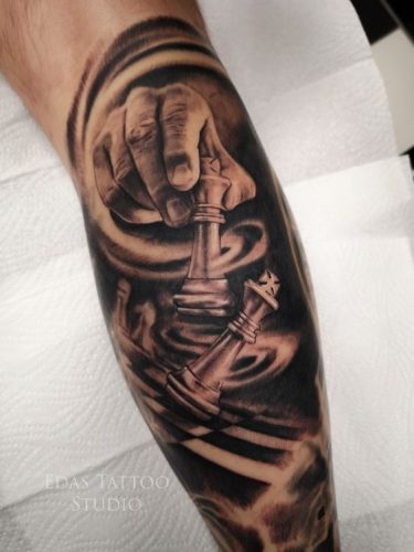 Explore 20 Unique Chess Piece Tattoos for : Symbolism & Artistry in Ink