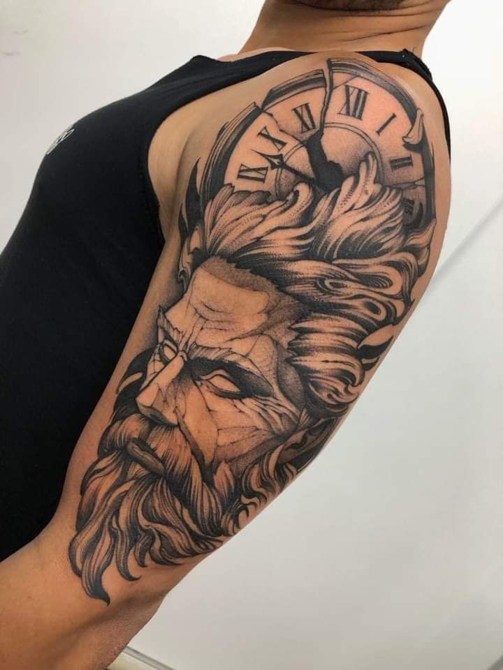 26 Zeus Tattoo Ideas for Sleeve, Forearm, and Full Back Designs with Greek Gods Mythology