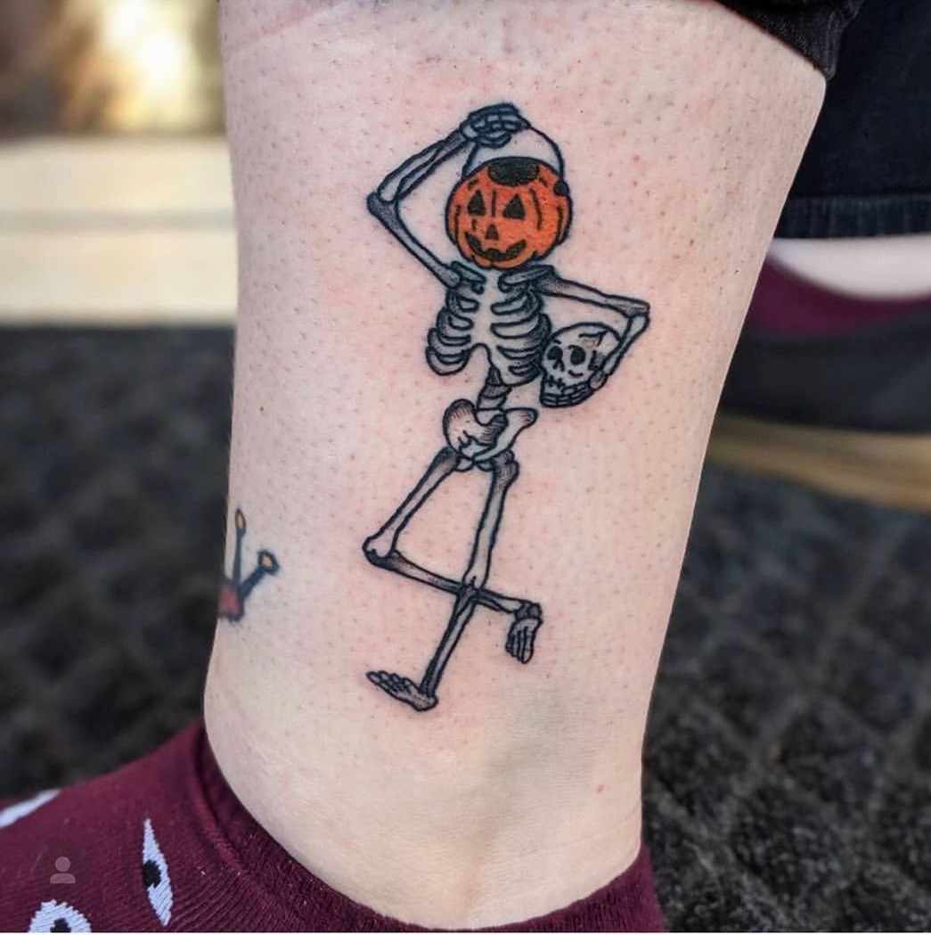 28 Pumpkin Tattoo Ideas Cute, Scary, Flash & Traditional Designs