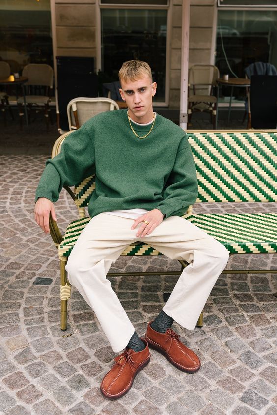 18 Stylish Green Fall Outfits for Men in Cozy Sweaters, Cool Jackets, and Trendy Looks