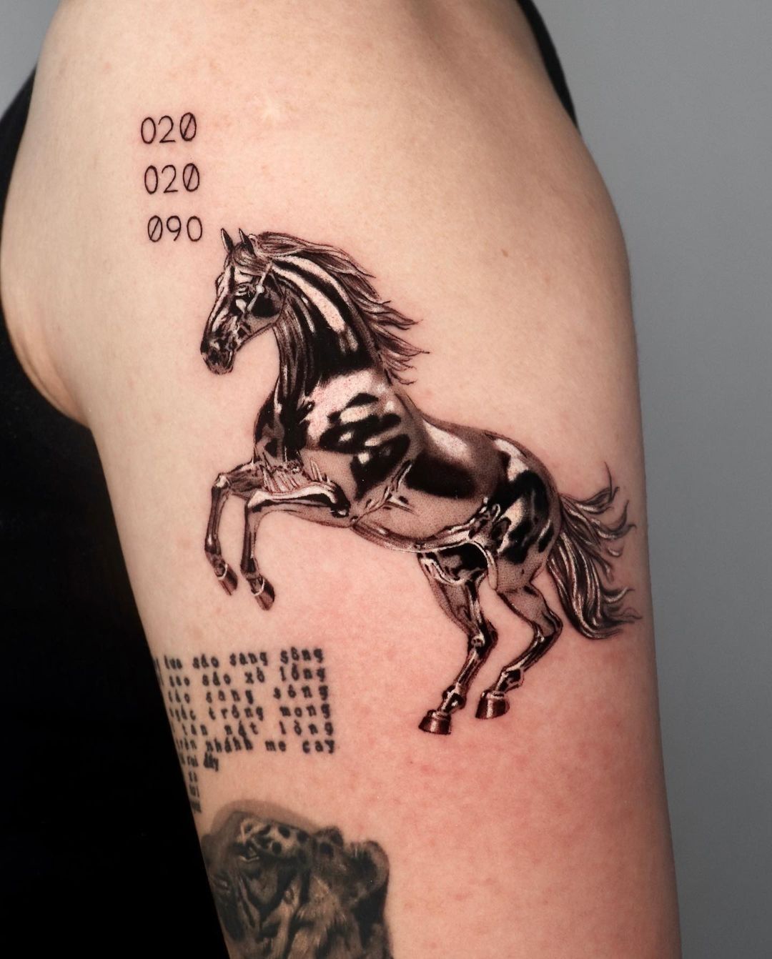 Horse Tattoo 25 Ideas for Men & Women Wild Mustangs, Minimalist Designs, Fine Line Art